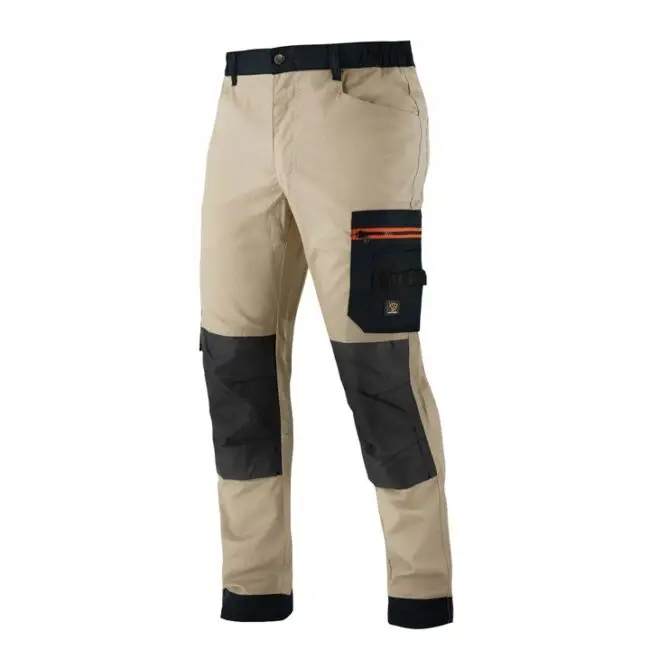 Spodnie robocze do pasa BHP MEGAWORK RIP-STOP stretch KHAKI
